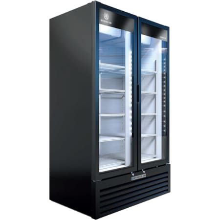 Refrigerated Glass Door Merchandiser, Black, LED Lighting, 30.55 cu. ft. MPN:MT49-1B