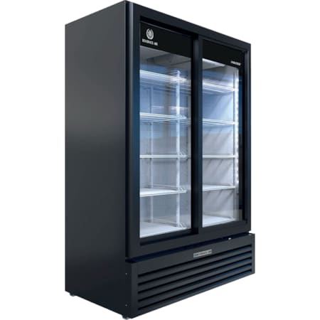 Glass Door Merchandiser, Sliding Doors, 34.98 cu. ft. Capacity, Black MPN:MT53-1-SDB