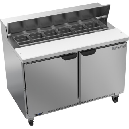 Refrigerated Sandwich Prep Table, 2 Door, 13.9 cu. Ft, 115 Volt MPN:SPE48HC-12