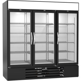 Beverage Air® MMR72HC-1-B Merchandiser Refrigerator - Three Glass Doors MMR72HC-1-B