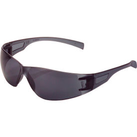 GoVets™ Frameless Safety Glasses Scratch Resistant Smoke Lens - Pkg Qty 12 119SM708