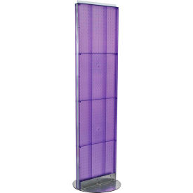 Global Approved 700250-PUR Pegboard Floor Stand 16