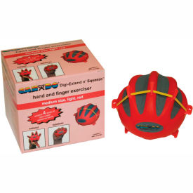 CanDo® Digi-Extend n' Squeeze® Exerciser Light Red Medium 10-2281