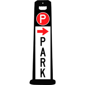 Plasticade 4100-BK-PARK4 Compact PARK Sign W/ Arrow Black 4100-BK-PARK4