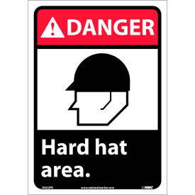 Graphic Signs - Danger Hard Hat Area - Vinyl 10