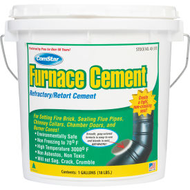 ComStar® 1 Gallon Furnace Cement Eco-Safe Refractory/Retort Cement Non-Cracking Seal 40-370*