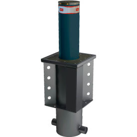 BFT Automatic Crash-Rated Retractable Security Bollard with Lights 10-3/4