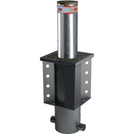 BFT Automatic Crash-Rated Retractable Security Bollard with Lights 10-3/4