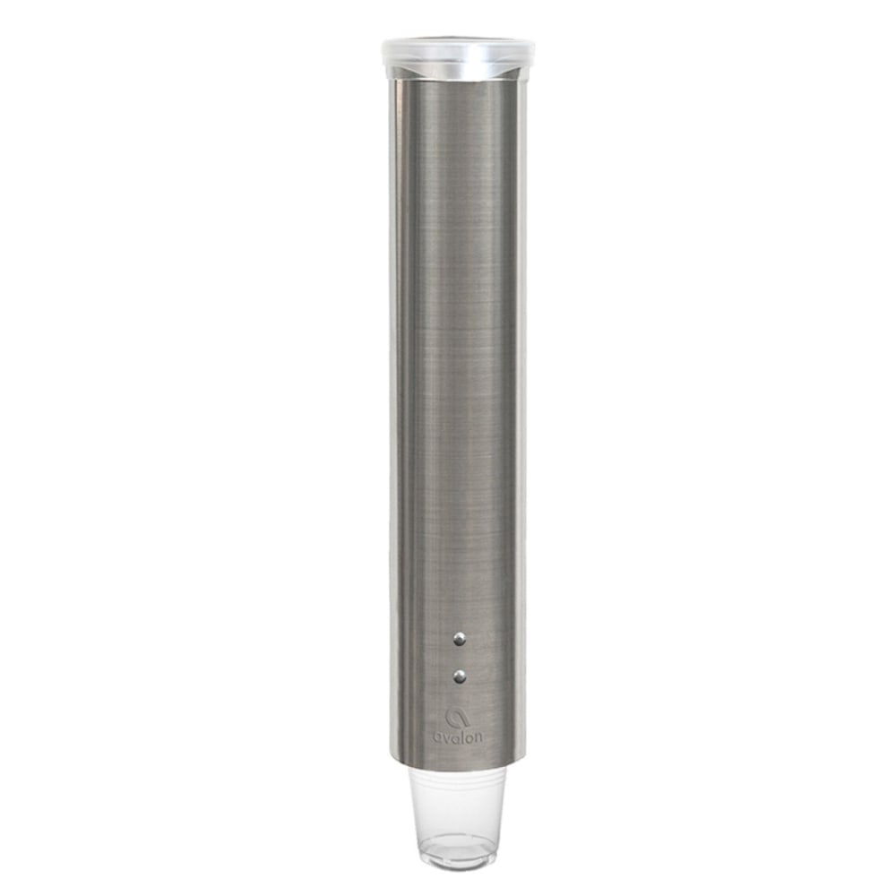 Avalon Stainless-Steel Adjustable Pull-Type Cup Dispenser, 4-1/4inH x 4-1/4inW x 16-1/2inD MPN:A1CUPDISP
