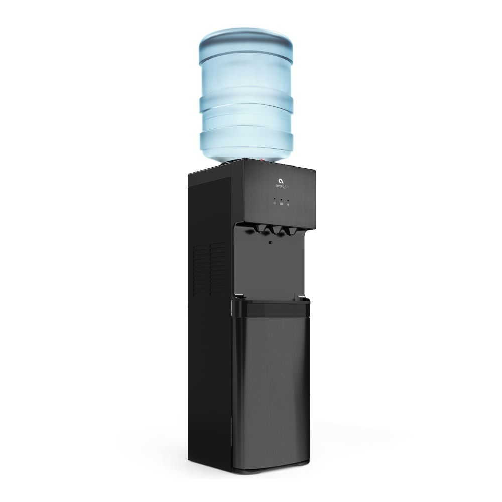 Avalon 3-Temperature Hot/Cold Freestanding Water Cooler, 40inH x 12inW x 13inD, Black MPN:A10BLK