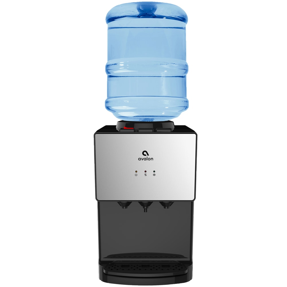 Avalon Premium 3 Temperature Top Loading Countertop Water Cooler Dispenser With Child Safety Lock. UL/Energy Star Approved- Stainless Steel MPN:A11-CTTL