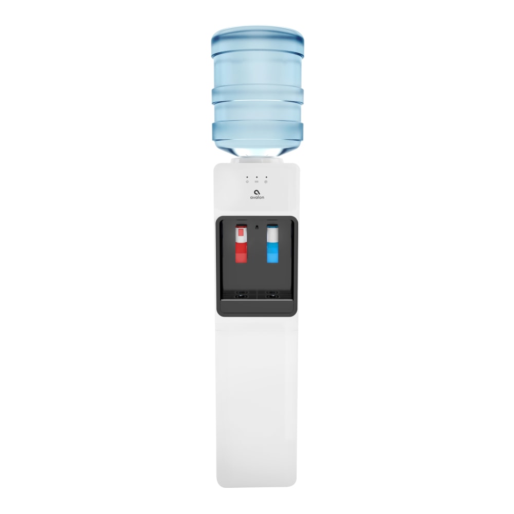 Avalon WATERCOOLER Top Loading Slim Cooler Dispenser, A1, Hot & Cold Water, Child Safety Lock, Holds 3 or 5 Gallon Bottles, White MPN:A1TLWATERCOOLER