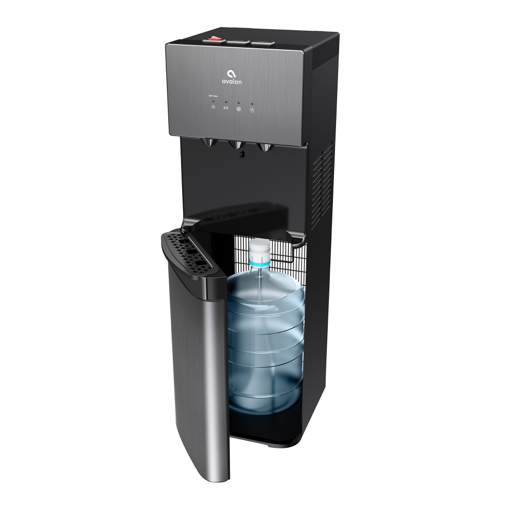 Avalon Limited Edition Hot/Cold Self-Cleaning Water Dispenser, 41inH x 12inW x 13inD, Black MPN:A3BLK