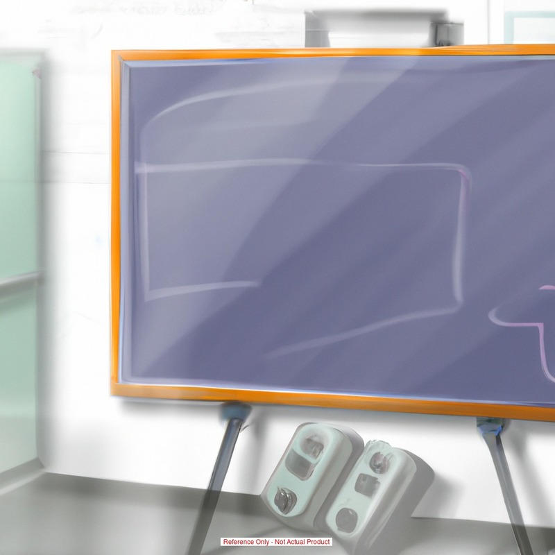 Bi Office Design Series Magnetic Dry-Erase Whiteboard Easel With Footbar, 41 1/10in x 29 1/2in, Metal Frame With Black/Gray Finish MPN:EA23062122