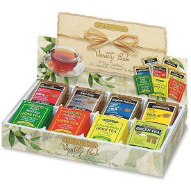 Bigelow®  Fine Tea Tray Gift Assorted Flavors Single Cup Bags 64/Box BTC10568