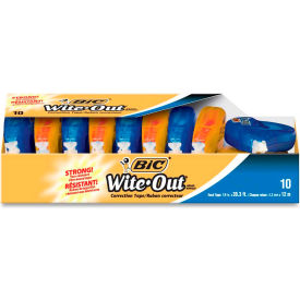 Bic® Wite-Out® EZ Correct Correction Tape 1/6 in x 400 in White 10/Box WOTAP10