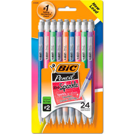 BIC® Xtra-Sparkle Mechanical Pencil Value Pack 0.7 mm Black Lead Multi-Barrel Colors 24/PK MPLP241