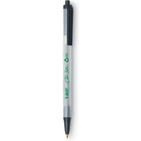 Bic® Ecolutions Clic Stic Retractable Ball Pen Medium Black Ink Dozen CSEM11BK