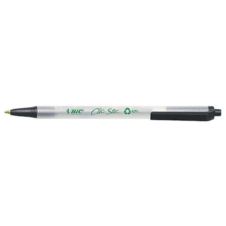 Retractable Pen, Medium 1.0 mm, Black PK12 MPN:BICCSEM11BK