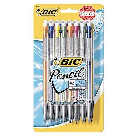 Mechanical Pencil, 0.5mm, Metallic, PK24 MPN:BICMPLMFP241