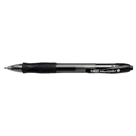 Gel Roller Ball Pen, Medium 0.7 mm, Black PK12 MPN:BICRLC11BK