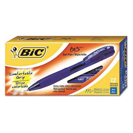 Ballpoint Pen, RT, Medium, Blue, PK12 MPN:BU311BE