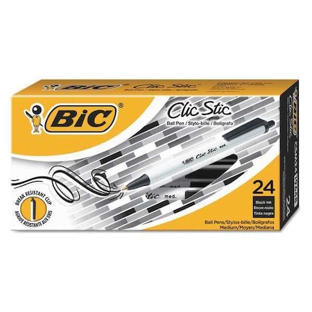 Click Pen, Black, PK24 MPN:CSM241-BK