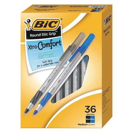 Assorted, Ball Point Pen, 1.2mm, PK36 MPN:GSMG361-AST