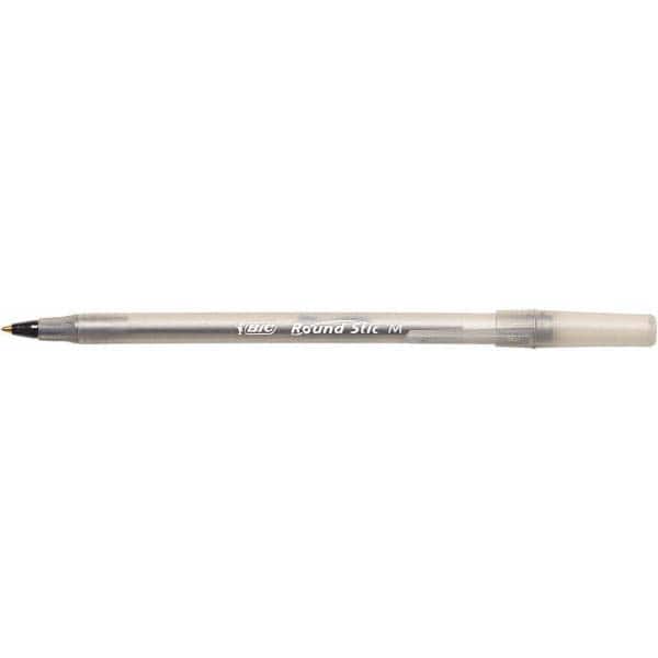 Round Stick Grip Pen: Ball Tip, Black Ink MPN:BICGSM11BK