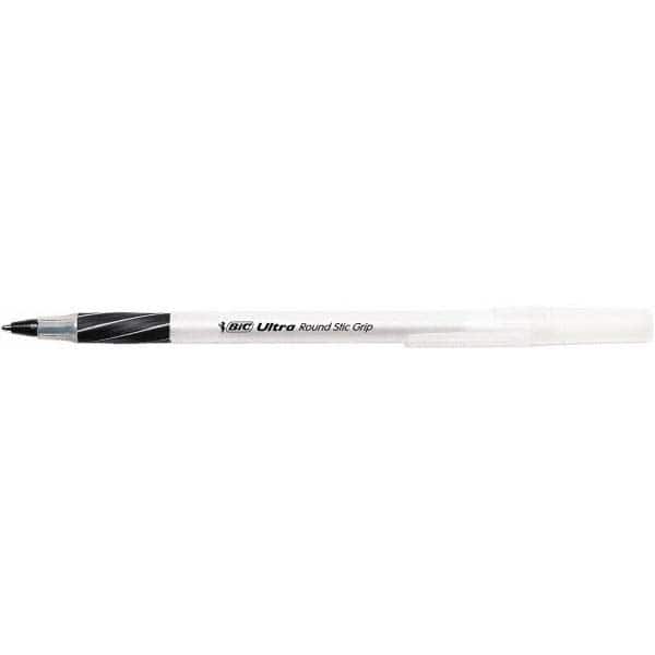 Round Stick Grip Pen: Ball Tip, Black Ink MPN:BICGSMG11BK