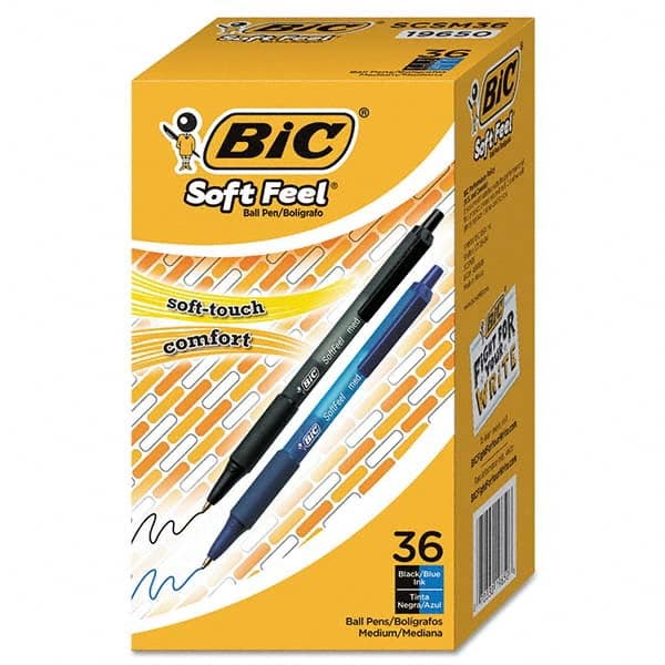 Ball Point Pen: 1 mm Tip, Assorted Ink MPN:BICSCSM361AST