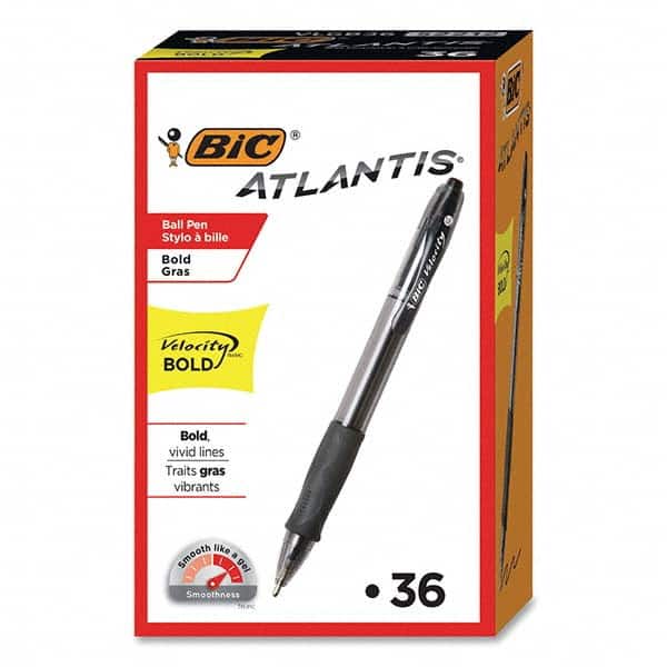Ball Point Pen: 1.6 mm Tip, Black Ink MPN:BICVLGB361BK