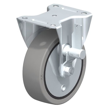 Rigid Solid Rbbr Whl Castr, 6-5/16