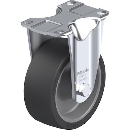 Rigid Plate Caster, Silicone, 4
