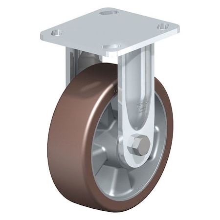 Rigid Plate Caster, PU, 6-5/16