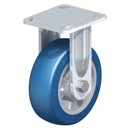 Rigid Plate Caster, PU, 6-5/16