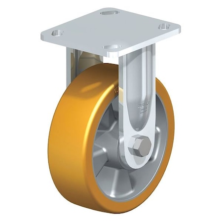 Rigid Plate Caster, PU, 8