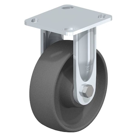 Rigid Plate Castr, Gray Nylon, 8
