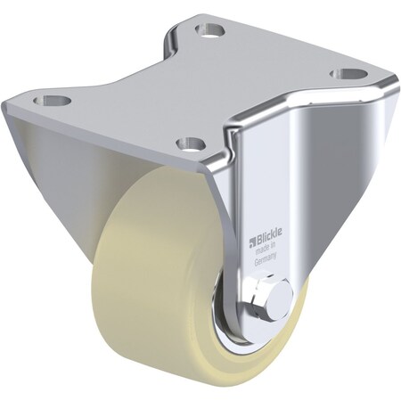 Rgd Plate Caster, Nylon, 2-9/16