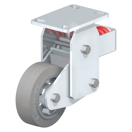 Rigid Plate Caster, Solid Rbr, 8