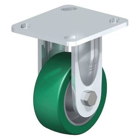 Rigid Plate Caster, PU, 4