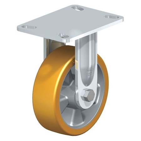 Rigid Plate Caster, PU, 8