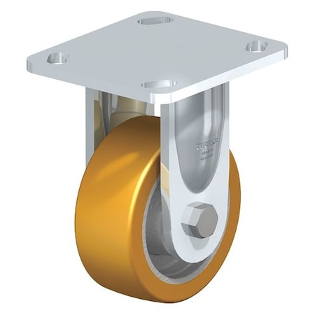 Rigid Plate Caster, PU, 4