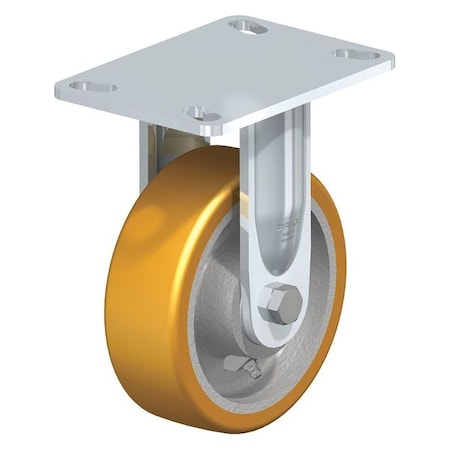 Rigid Plate Caster, PU, 8