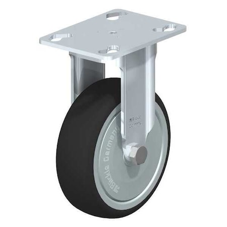 Plate Caster, Rigid, Polyurethane, 5 3/8
