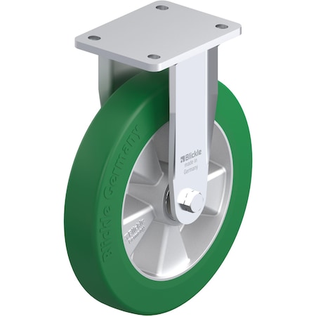 Rgd Plate Caster, Poly, 9-7/8