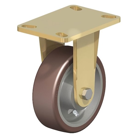 Rigid Plate Caster, PU, 5