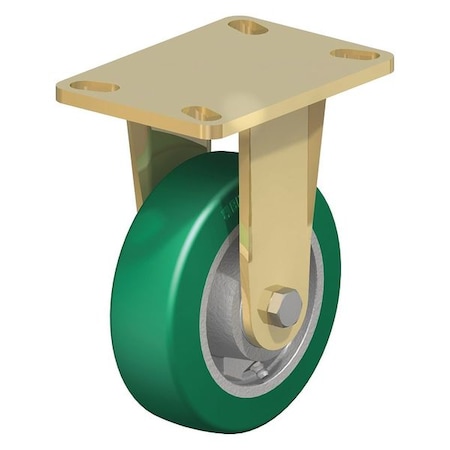 Rigid Plate Caster, PU, 6