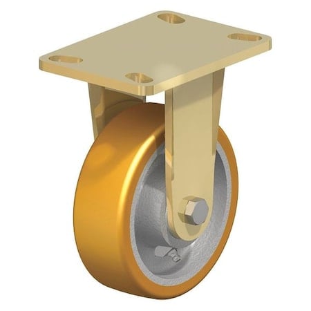 Rigid Plate Caster, PU, 6