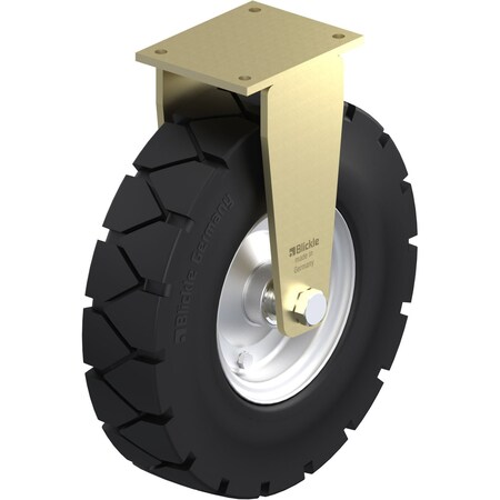 Rgd Plate Caster, Rubber, 18